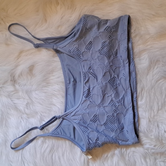 aerie Light Blue Active Sports Bra - Picture 6 of 8